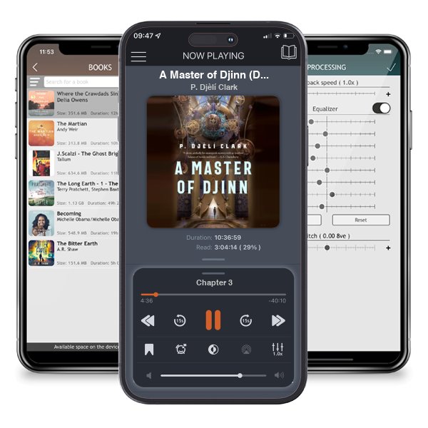 Download fo free audiobook A Master of Djinn (Dead Djinn Universe, #1) by P. Djèlí Clark and listen anywhere on your iOS devices in the ListenBook app.
