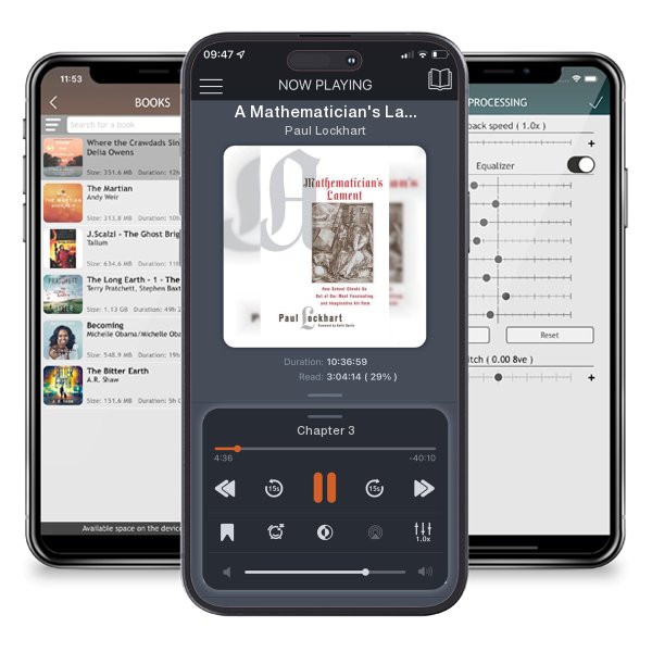 Download fo free audiobook A Mathematician's Lament by Paul Lockhart and listen anywhere on your iOS devices in the ListenBook app.