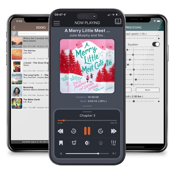 Download fo free audiobook A Merry Little Meet Cute by Julie Murphy and Sierra Simone and listen anywhere on your iOS devices in the ListenBook app.