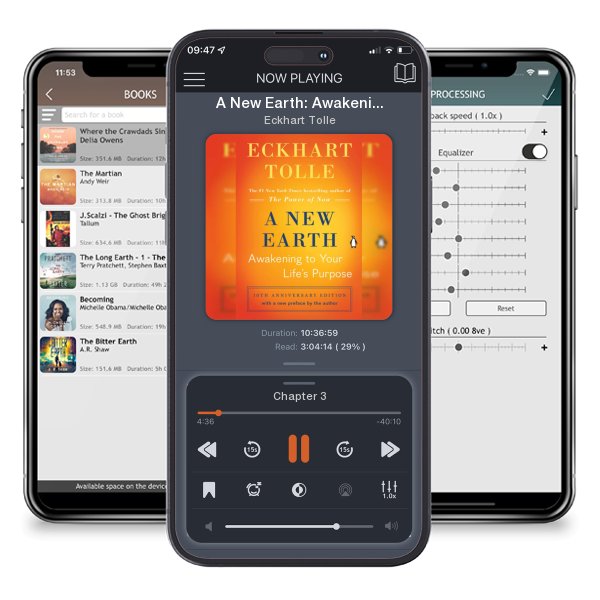 Download fo free audiobook A New Earth: Awakening to Your Life's Purpose by Eckhart Tolle and listen anywhere on your iOS devices in the ListenBook app.