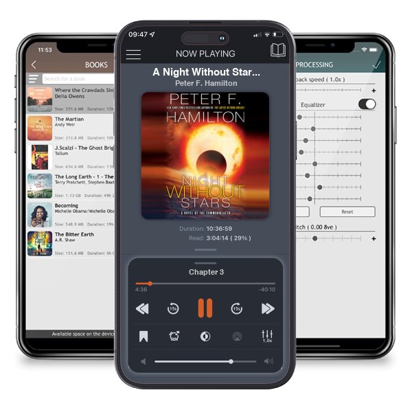 Download fo free audiobook A Night Without Stars by Peter F. Hamilton and listen anywhere on your iOS devices in the ListenBook app.