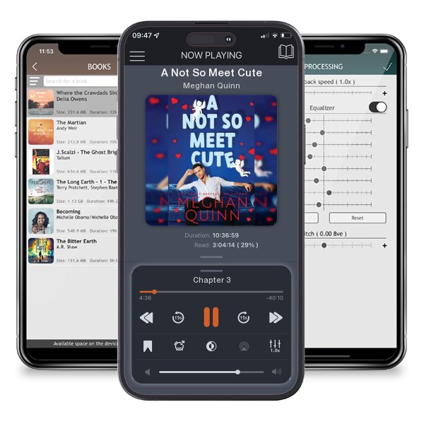 Download fo free audiobook A Not So Meet Cute by Meghan Quinn and listen anywhere on your iOS devices in the ListenBook app.