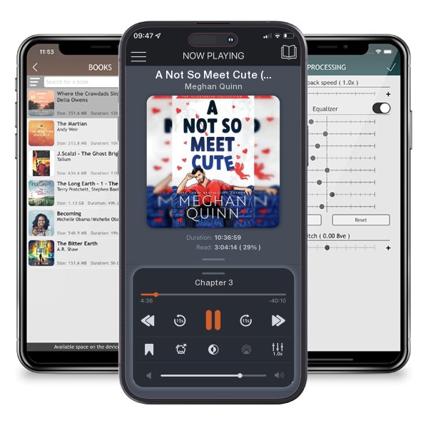 Download fo free audiobook A Not So Meet Cute (Special Edition Hardcover) by Meghan Quinn and listen anywhere on your iOS devices in the ListenBook app.