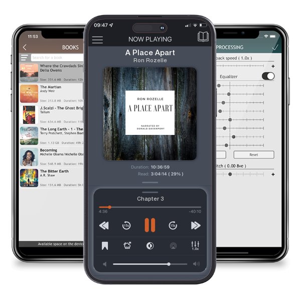Download fo free audiobook A Place Apart by Ron Rozelle and listen anywhere on your iOS devices in the ListenBook app.