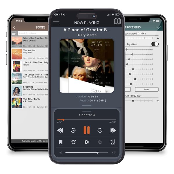 Download fo free audiobook A Place of Greater Safety by Hilary Mantel and listen anywhere on your iOS devices in the ListenBook app.
