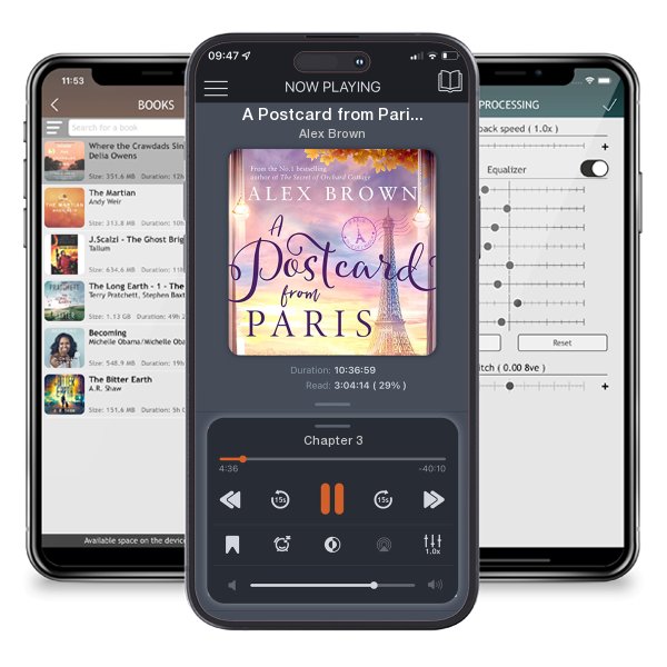 Download fo free audiobook A Postcard from Paris by Alex Brown and listen anywhere on your iOS devices in the ListenBook app.