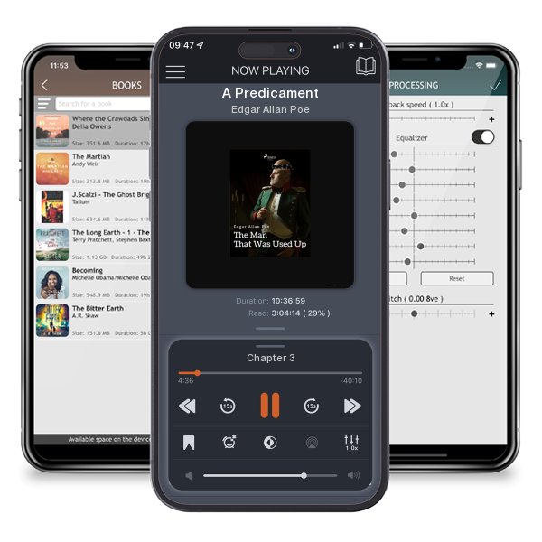 Download fo free audiobook A Predicament by Edgar Allan Poe and listen anywhere on your iOS devices in the ListenBook app.