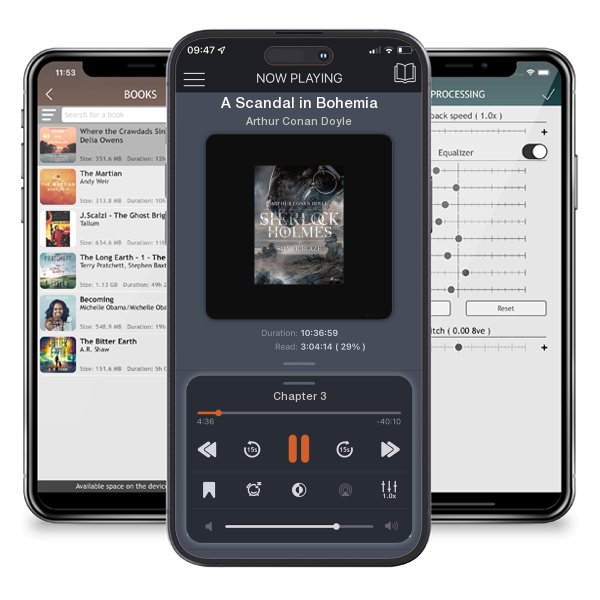 Download fo free audiobook A Scandal in Bohemia by Arthur Conan Doyle and listen anywhere on your iOS devices in the ListenBook app.
