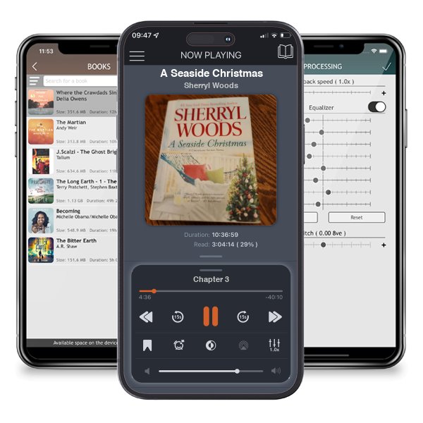 Download fo free audiobook A Seaside Christmas by Sherryl Woods and listen anywhere on your iOS devices in the ListenBook app.