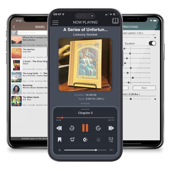 Download fo free audiobook A Series of Unfortunate Events #10: the Slippery Slope by Lemony Snicket and listen anywhere on your iOS devices in the ListenBook app.