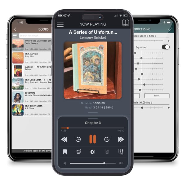 Download fo free audiobook A Series of Unfortunate Events #11: the Grim Grotto by Lemony Snicket and listen anywhere on your iOS devices in the ListenBook app.