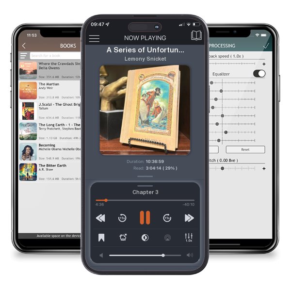 Download fo free audiobook A Series of Unfortunate Events #13: the End by Lemony Snicket and listen anywhere on your iOS devices in the ListenBook app.