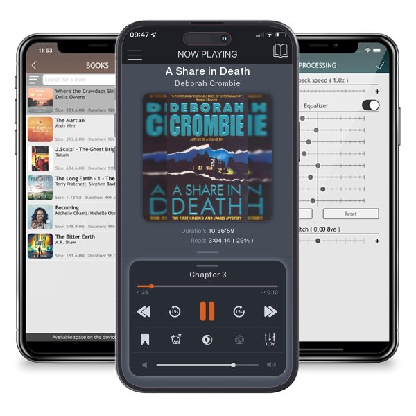 Download fo free audiobook A Share in Death by Deborah Crombie and listen anywhere on your iOS devices in the ListenBook app.