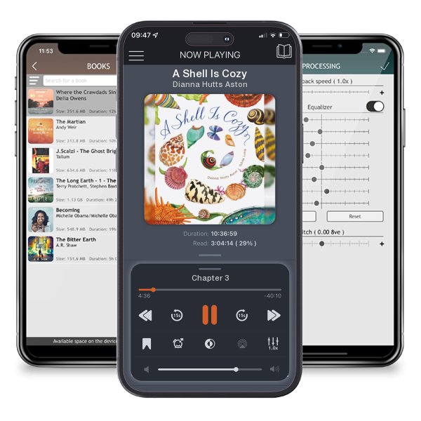 Download fo free audiobook A Shell Is Cozy by Dianna Hutts Aston and listen anywhere on your iOS devices in the ListenBook app.