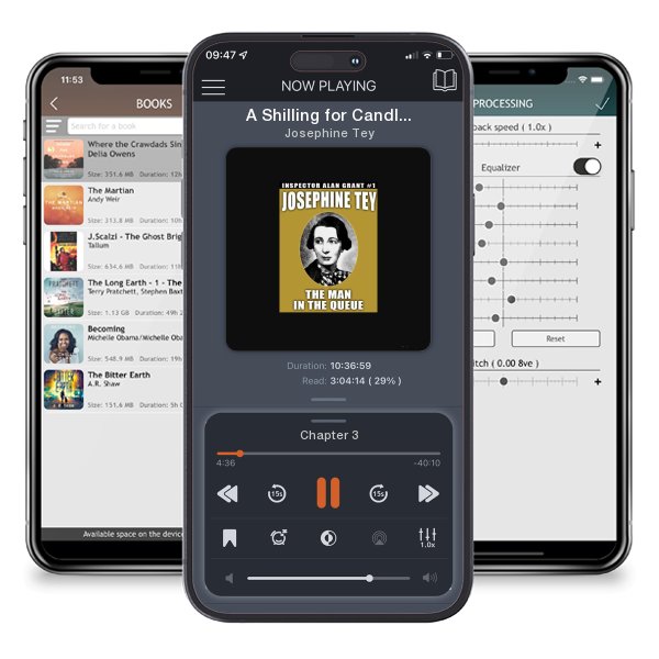 Download fo free audiobook A Shilling for Candles: Inspector Allan Grant #2 by Josephine Tey and listen anywhere on your iOS devices in the ListenBook app.