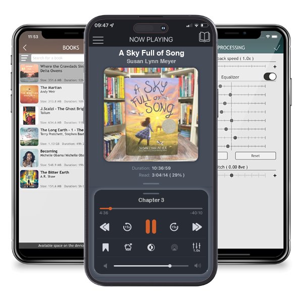 Download fo free audiobook A Sky Full of Song by Susan Lynn Meyer and listen anywhere on your iOS devices in the ListenBook app.