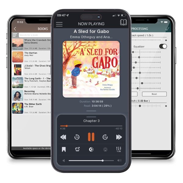 Download fo free audiobook A Sled for Gabo by Emma Otheguy and Ana Ramírez González and listen anywhere on your iOS devices in the ListenBook app.