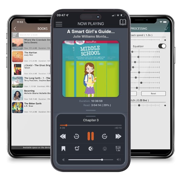 Download fo free audiobook A Smart Girl's Guide: Middle School: Everything You Need to Know About Juggling More Homework, More Teachers, and More Friends! (American Girl® Wellbeing) by Julie Williams Montalbano and listen anywhere on your iOS devices in the ListenBook app.