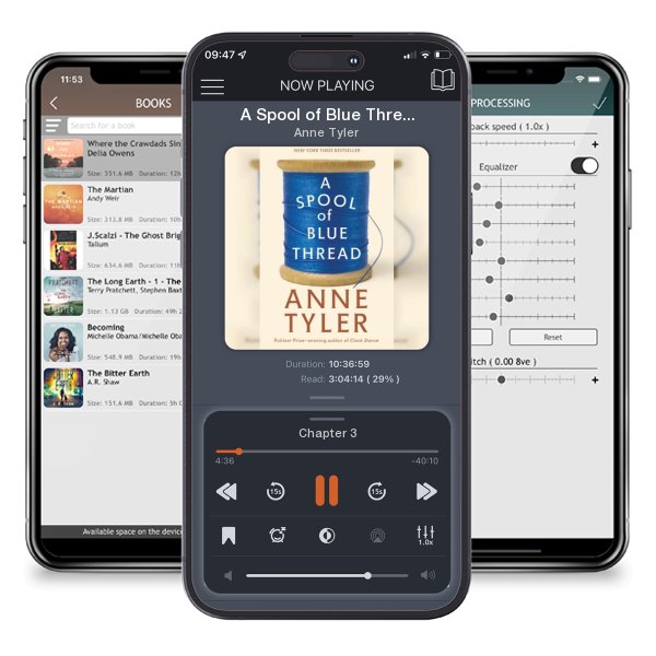 Download fo free audiobook A Spool of Blue Thread by Anne Tyler and listen anywhere on your iOS devices in the ListenBook app.