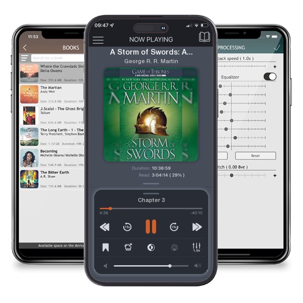 Download fo free audiobook A Storm of Swords: A Song of Ice and Fire: Book Three by George R. R. Martin and listen anywhere on your iOS devices in the ListenBook app.