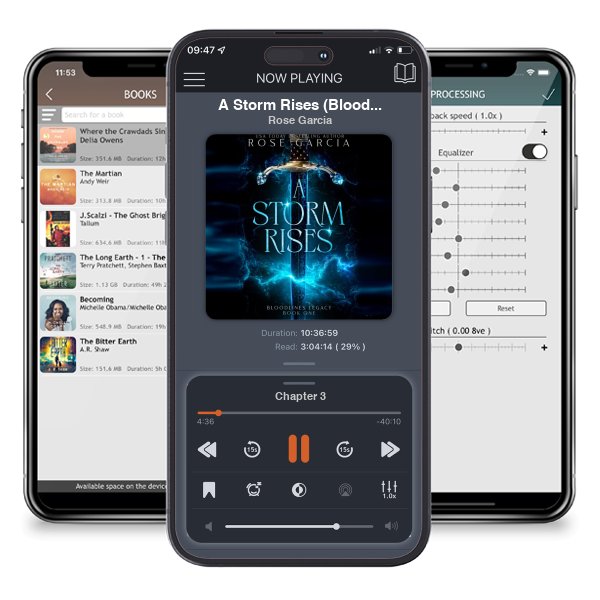 Download fo free audiobook A Storm Rises (Bloodlines Legacy #1) by Rose Garcia and listen anywhere on your iOS devices in the ListenBook app.