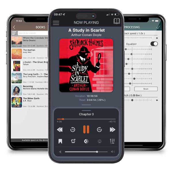 Download fo free audiobook A Study in Scarlet by Arthur Conan Doyle and listen anywhere on your iOS devices in the ListenBook app.