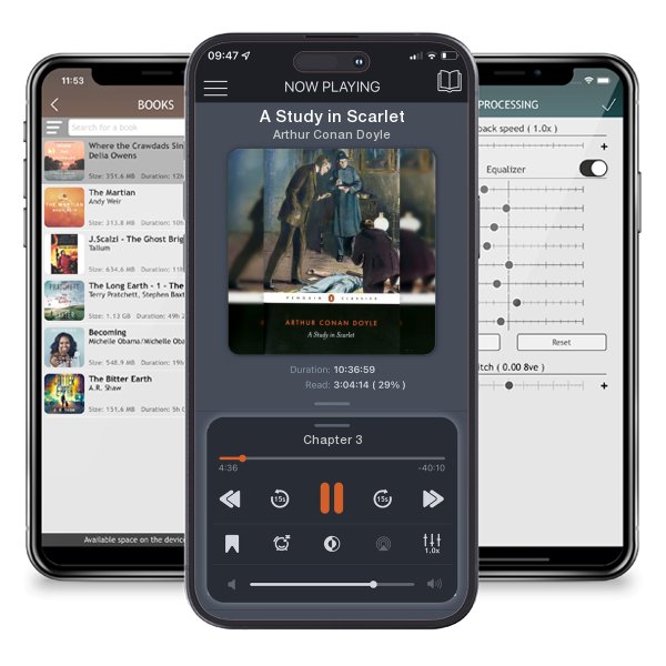 Download fo free audiobook A Study in Scarlet by Arthur Conan Doyle and listen anywhere on your iOS devices in the ListenBook app.