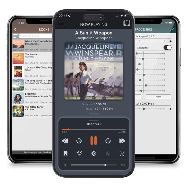 Download fo free audiobook A Sunlit Weapon by Jacqueline Winspear and listen anywhere on your iOS devices in the ListenBook app.