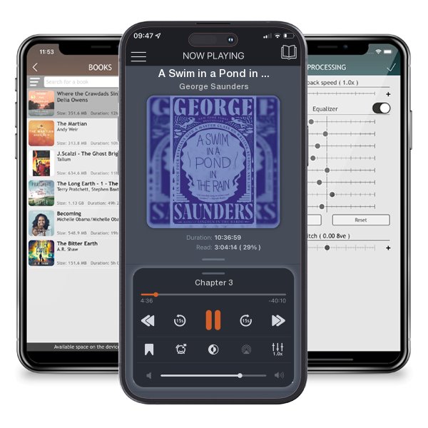 Download fo free audiobook A Swim in a Pond in the Rain: In Which Four Russians Give a... by George Saunders and listen anywhere on your iOS devices in the ListenBook app.