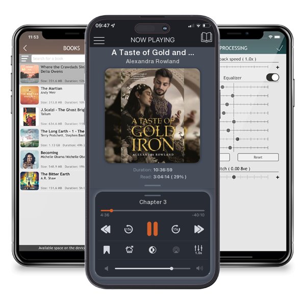Download fo free audiobook A Taste of Gold and Iron by Alexandra Rowland and listen anywhere on your iOS devices in the ListenBook app.