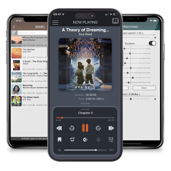 Download fo free audiobook A Theory of Dreaming Deluxe Limited Edition: Sequel to A Study in Drowning by Ava Reid and listen anywhere on your iOS devices in the ListenBook app.