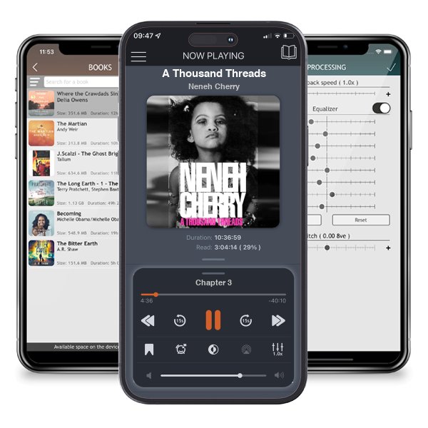 Download fo free audiobook A Thousand Threads by Neneh Cherry and listen anywhere on your iOS devices in the ListenBook app.