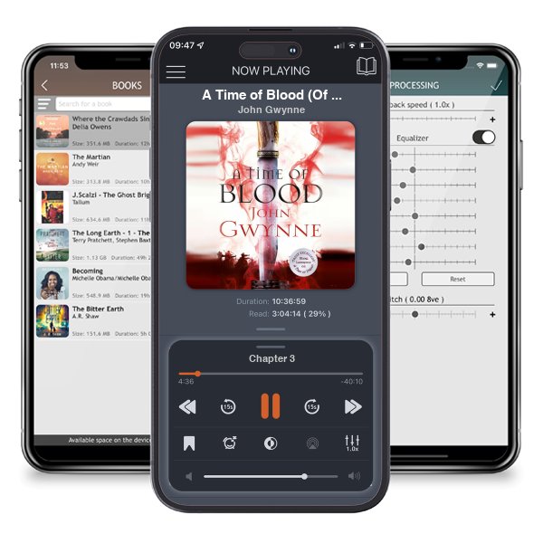 Download fo free audiobook A Time of Blood (Of Blood and Bone, #2) by John Gwynne and listen anywhere on your iOS devices in the ListenBook app.