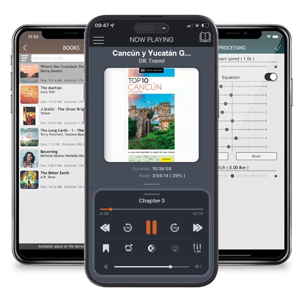 Descargar audiolibro gratis Cancún y Yucatán Guía Top 10 by DK Travel y escuchar en cualquier lugar en sus dispositivos iOS en la aplicación ListenBook.