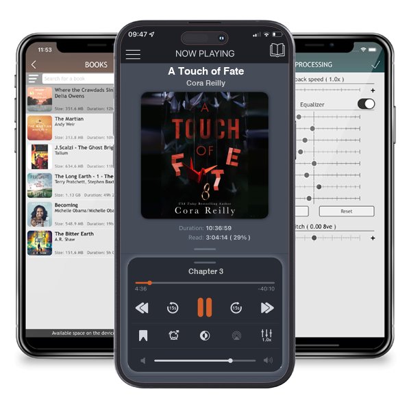 Download fo free audiobook A Touch of Fate by Cora Reilly and listen anywhere on your iOS devices in the ListenBook app.