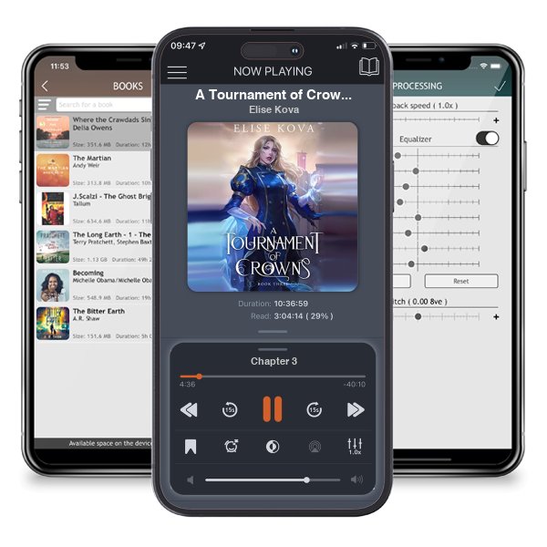 Download fo free audiobook A Tournament of Crowns (A Trial of Sorcerers, #3) by Elise Kova and listen anywhere on your iOS devices in the ListenBook app.