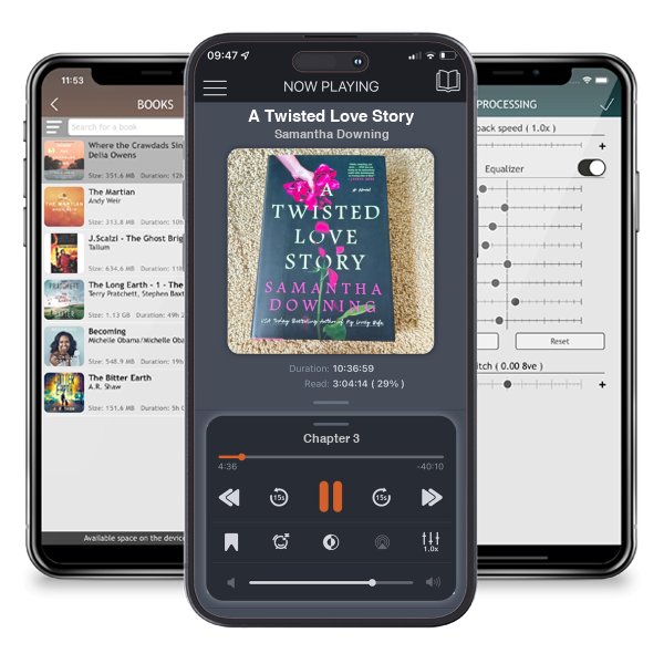 Download fo free audiobook A Twisted Love Story by Samantha Downing and listen anywhere on your iOS devices in the ListenBook app.