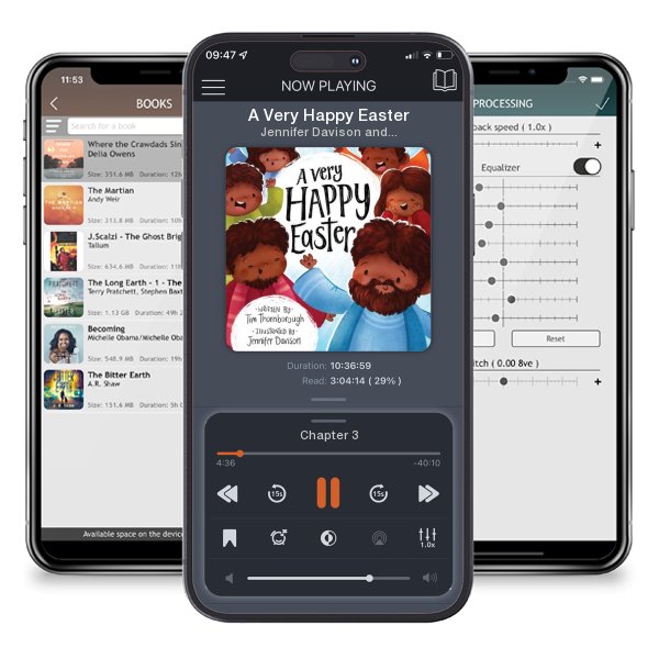 Download fo free audiobook A Very Happy Easter by Jennifer Davison and Tim Thornborough and listen anywhere on your iOS devices in the ListenBook app.