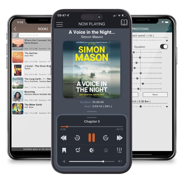 Download fo free audiobook A Voice in the Night: the razor-sharp fourth book in the DI Ryan Wilkins Mysteries - DI Ryan Wilkins Mysteries by Simon Mason and listen anywhere on your iOS devices in the ListenBook app.