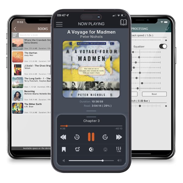 Download fo free audiobook A Voyage for Madmen by Peter Nichols and listen anywhere on your iOS devices in the ListenBook app.