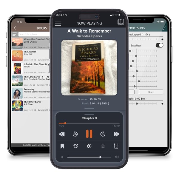 Download fo free audiobook A Walk to Remember by Nicholas Sparks and listen anywhere on your iOS devices in the ListenBook app.