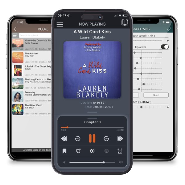Download fo free audiobook A Wild Card Kiss by Lauren Blakely and listen anywhere on your iOS devices in the ListenBook app.