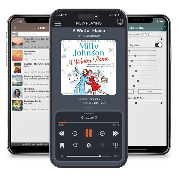 Download fo free audiobook A Winter Flame by Milly Johnson and listen anywhere on your iOS devices in the ListenBook app.