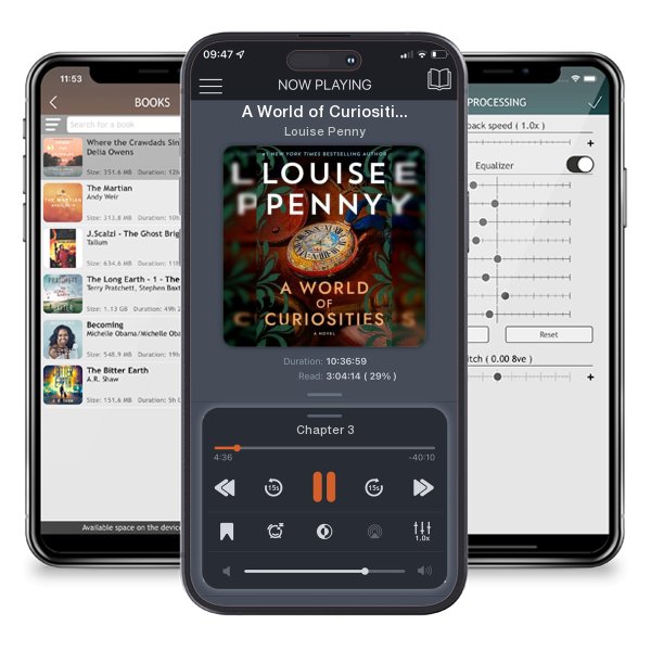 Download fo free audiobook A World of Curiosities by Louise Penny and listen anywhere on your iOS devices in the ListenBook app.