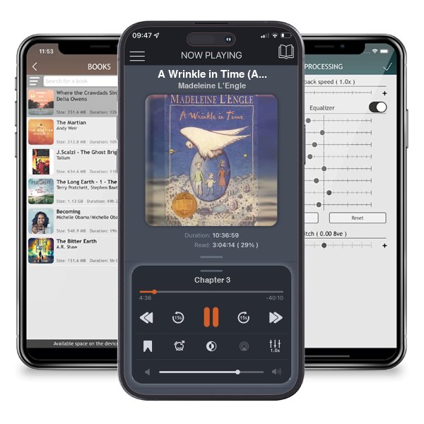 Download fo free audiobook A Wrinkle in Time (A Wrinkle in Time Quintet, #1) by Madeleine L\'Engle and listen anywhere on your iOS devices in the ListenBook app.