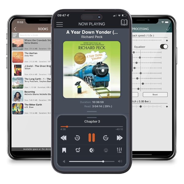 Download fo free audiobook A Year Down Yonder (A Long Way from Chicago, #2) by Richard Peck and listen anywhere on your iOS devices in the ListenBook app.