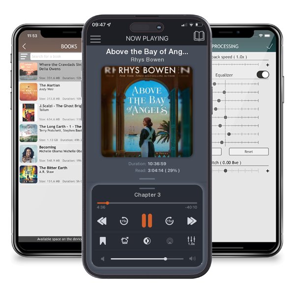 Download fo free audiobook Above the Bay of Angels by Rhys Bowen and listen anywhere on your iOS devices in the ListenBook app.