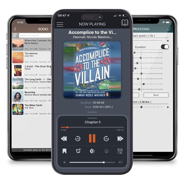 Download fo free audiobook Accomplice to the Villain (Assistant to the Villain, #3) by Hannah Nicole Maehrer and listen anywhere on your iOS devices in the ListenBook app.