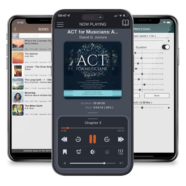 Download fo free audiobook ACT for Musicians: A Guide for Using Acceptance and Commitment Training to Enhance Performance, Overcome Performance Anxiety, and Improve by David G. Juncos and listen anywhere on your iOS devices in the ListenBook app.