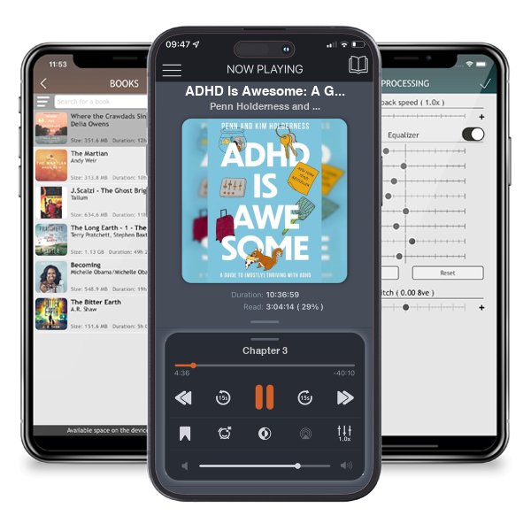 Download fo free audiobook ADHD Is Awesome: A Guide to (Mostly) Thriving with ADHD by Penn Holderness and Kim Holderness and listen anywhere on your iOS devices in the ListenBook app.